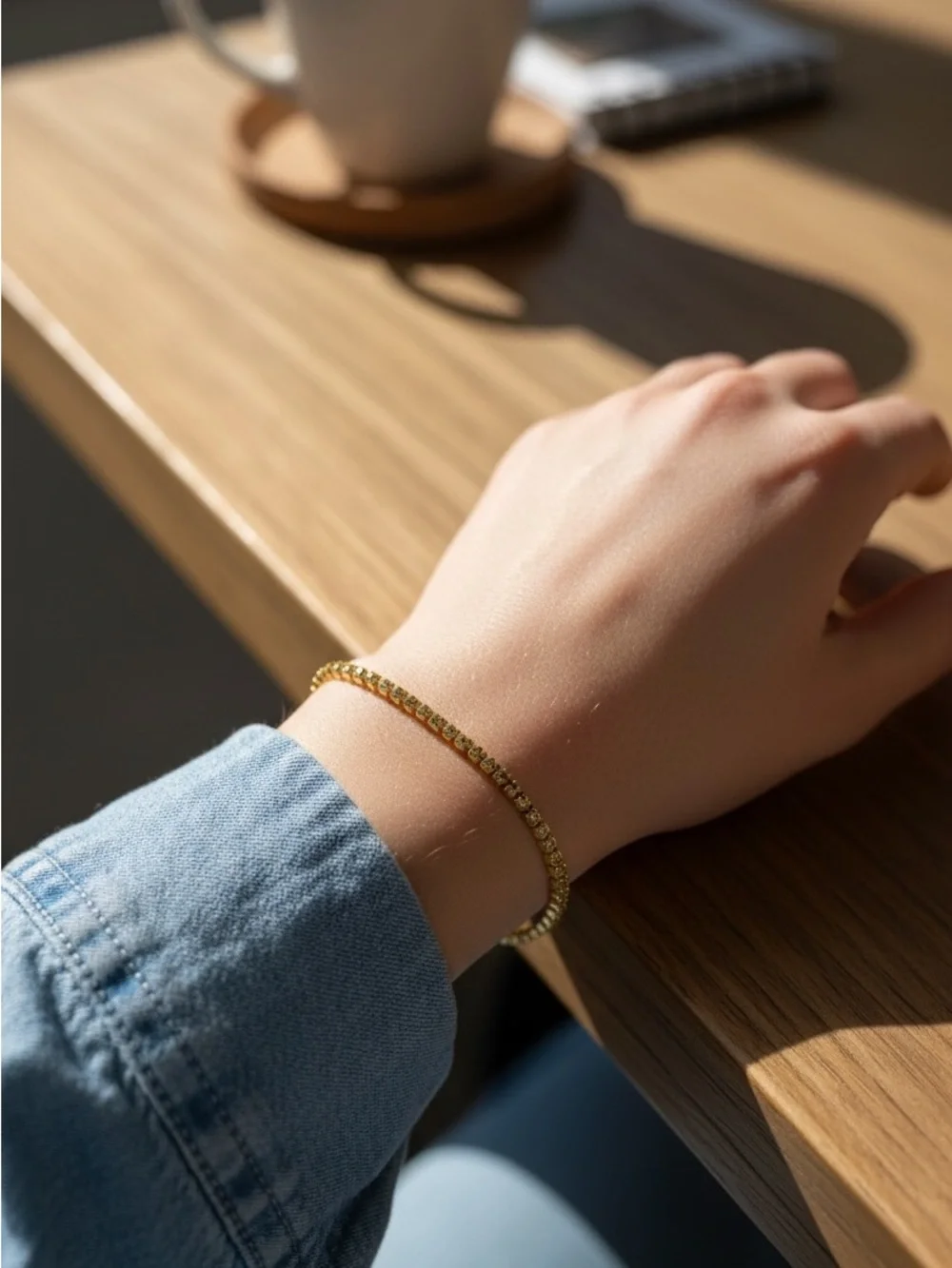 8/20 Gold Tennis Bracelet - Women's Jewelry